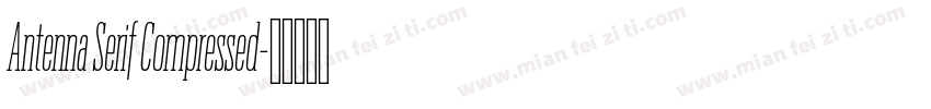 Antenna Serif Compressed字体转换